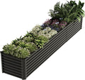 12x2x2ft Raised Garden Beds Outdoor Kit, Galvanized Planter Garden Boxes Outdoor by kingddeergardenbed