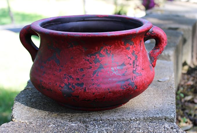 Egyptian Era Designed Earthen Ware Terra-Cotta Vessel/Planter - Image 2