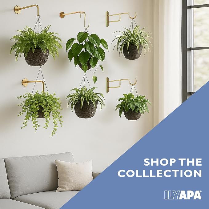 Ilyapa 3 Pack Metal Wall Plant Hangers - Image 5