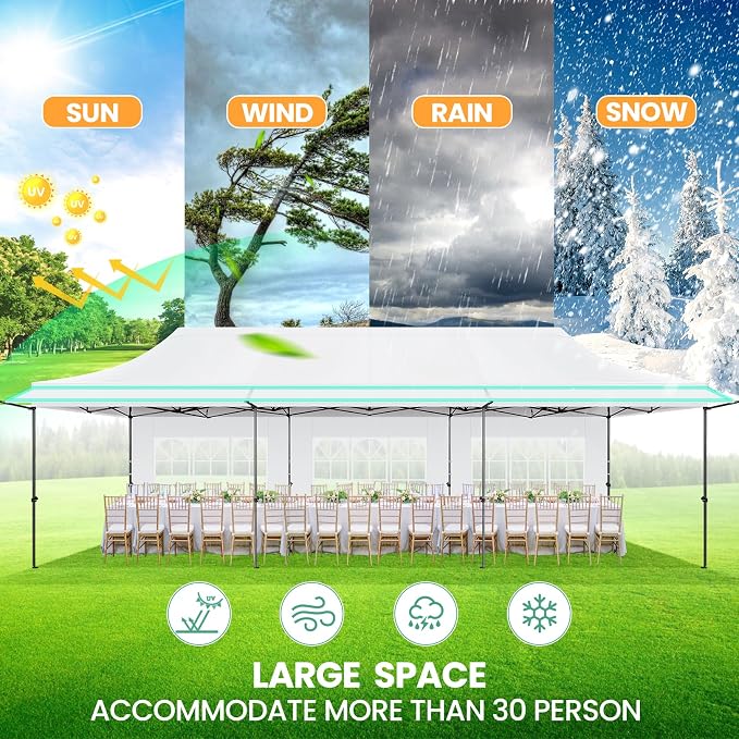 COBIZI 10x30 Pop Up Canopy Tent - Image 6