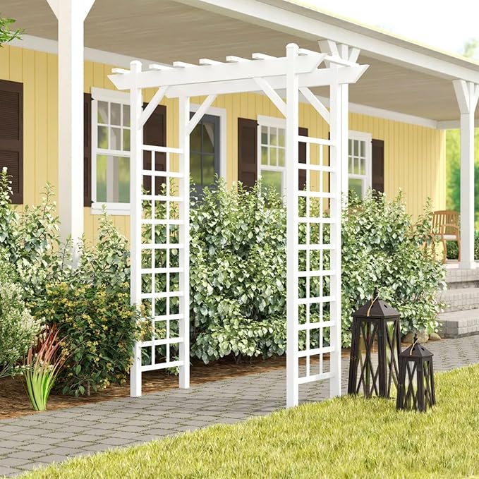 Dura-Trel Providence Arbor, Vinyl Garden Archway - Image 4