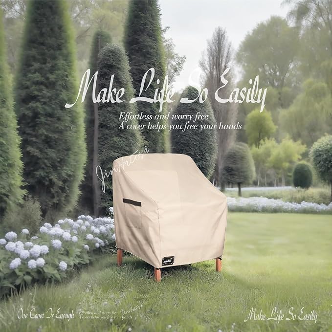 JinHrtoyi Outdoor Chair Covers 2 Pack, 30Wx34Dx38H inches Patio Chair Cover - Image 6