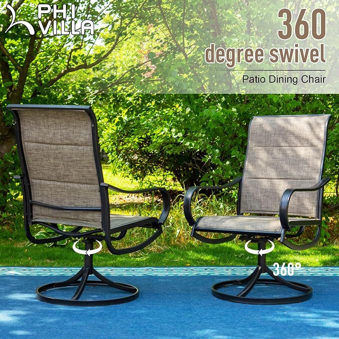 PHI VILLA 5 PCS Patio Dining Set - Image 2
