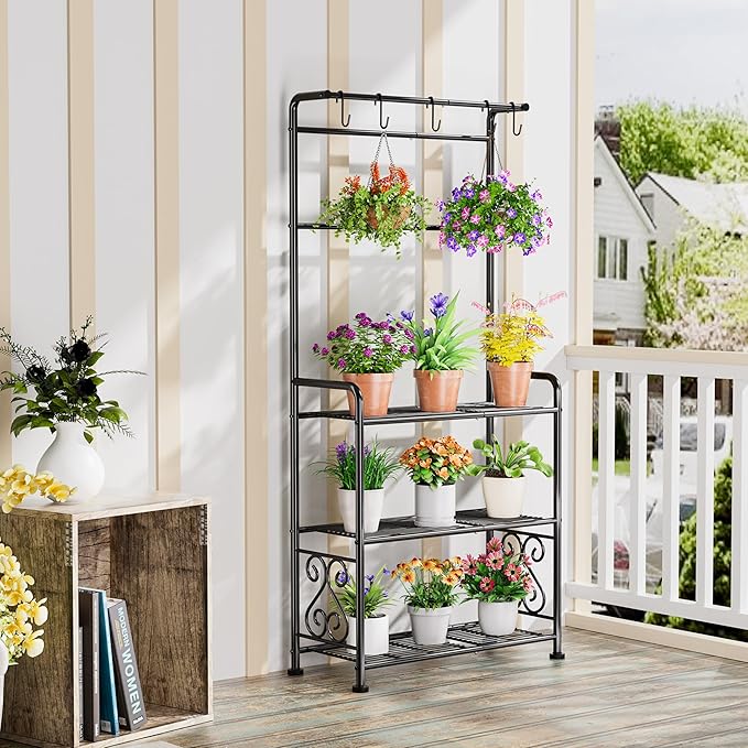 Plant Stand Indoor Outdoor Heavy Duty Metal - Image 2