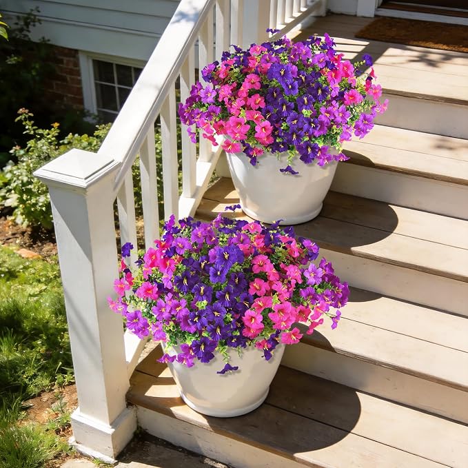 INQCMY Artificial Flowers for Outdoors Fake Plants Spring Decoration, 12 - Image 6