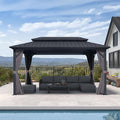 PURPLE LEAF 8' X 14' Permanent Hardtop Aluminum Gazebo by PURPLELEAF