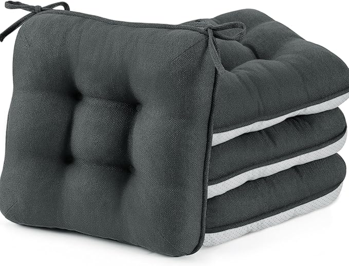 BETU Chair Cushions for Dining Chairs Set of 4, 3.5" Thick Kitchen Table Chair by BETU