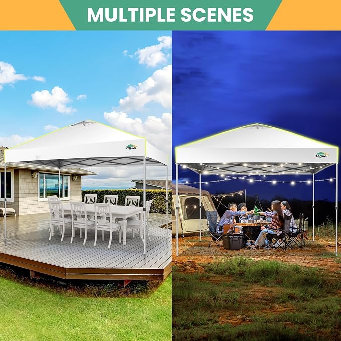 COBIZI 10x10 Pop Up Canopy Tent, Outdoor Party Tent - Image 7