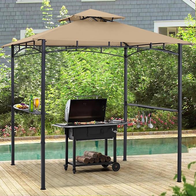 ABCCANOPY 8'x 5' Grill Gazebo Shelter, Outdoor BBQ Gazebo Canopy - Image 8