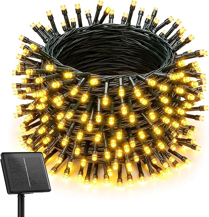 Brightown Solar String Light for Outside, 50Ft 120 LED Solar Lights Outdoor by Brightown