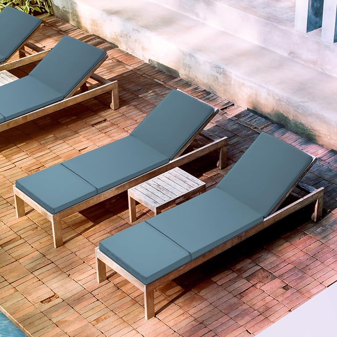 Pinkunn Chaise Lounge Cushion Waterproof Outdoor Lounge Chair Cushions 21 x 72 - Image 4