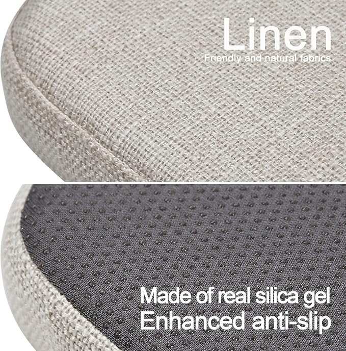BUYUE Friendly Woven Fabric Magnetic Bar Stool Cushion 1 Piece, Enhanced - Image 5