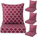 Hoteam 4 Set Outdoor Chair Patio Cushions 20 x 20 Inch Deep Seat Waterproof by Hoteam