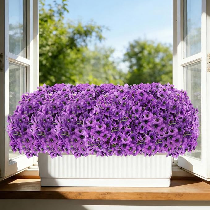 22 Bundles Artificial Flowers Outdoor, Faux Flowers UV Resistant - Image 6