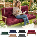 Waterproof Porch Swing Cushions 60 Inch, 2 3-Seater Replacement by EVJUICION