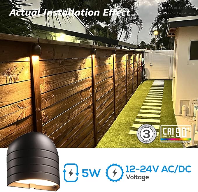 LEONLITE 12-Pack Update 5CCT Low Voltage LED Deck Lights, 250LM Ultra Bright - Image 8