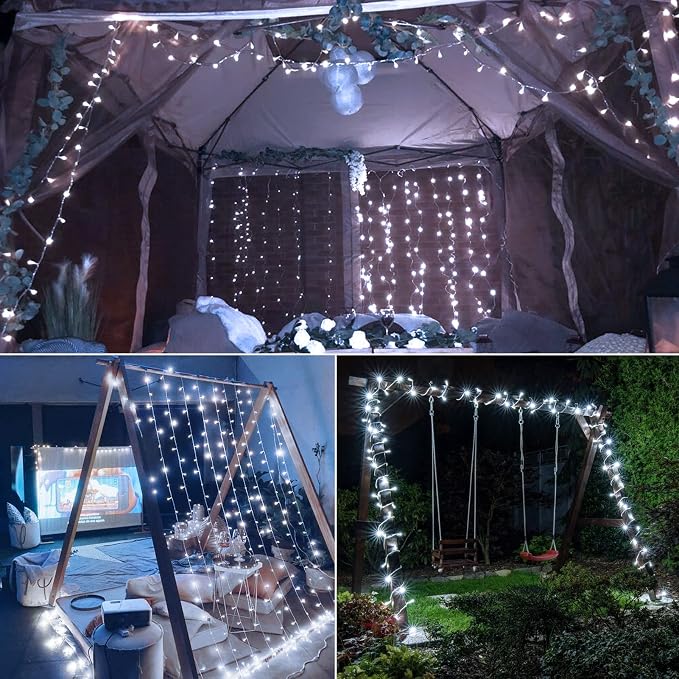 4 Pack Battery Operated Christmas String Lights, 16.5Ft 50LED Tree Lights Timer - Image 3