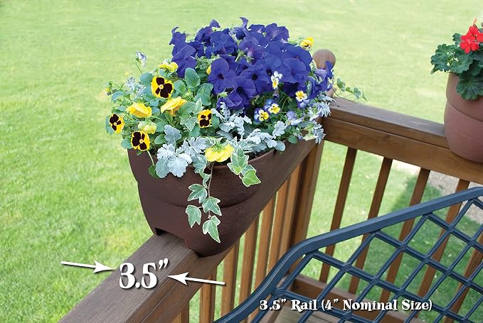 Emsco Group Bloomers Railing Planter - Image 3
