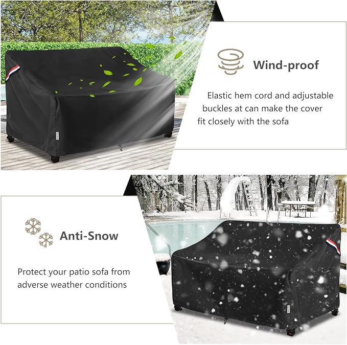 Outdoor Furniture Covers Waterproof Heavy Duty 3 Seater Outdoor Couch Cover - Image 7