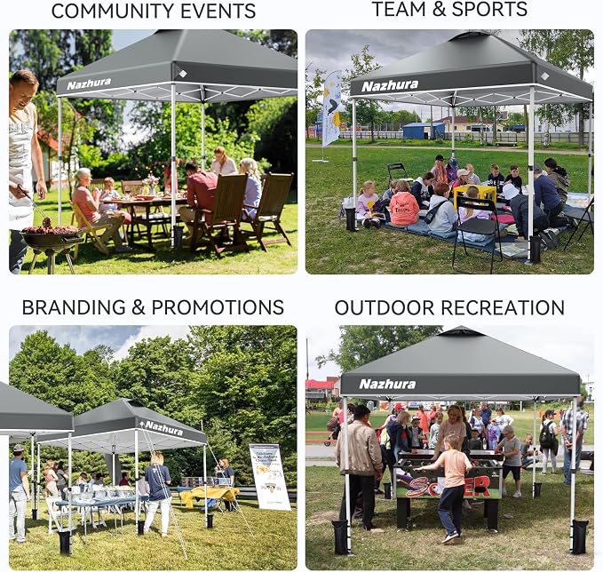 Nazhura 10' x 10' Pop Up Canopy Tent - Image 7