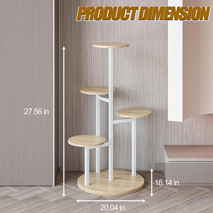 Plant Stand Indoor 5 Tier 8 Potted Multiple Flower Pot Holder - Image 3