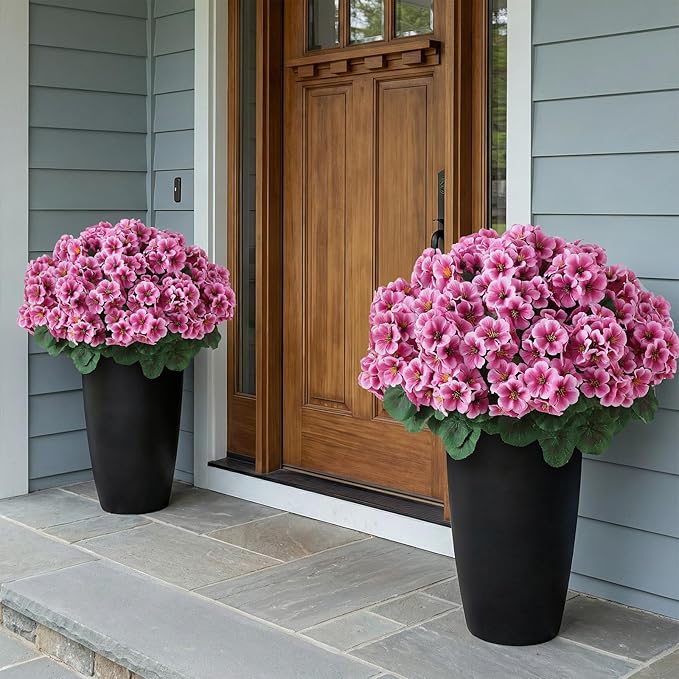 2 Pack Artificial Geranium Flowers Topitary Trees - Image 4