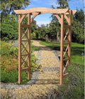 Maykoosh Asian Aesthetics Arbor, Rectangular Wooden Garden Arbor by Maykoosh