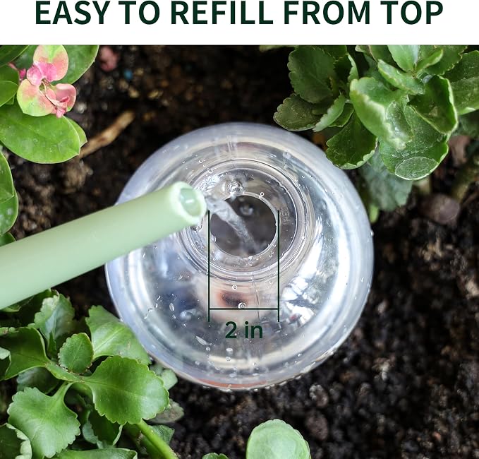 19 oz Extra Large Plant Self Watering Globes Top Fill, Plastic Water Bulbs - Image 3