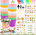 32 Set Garden Plastic Pot Craft Kit DIY Flower Plant Crafts Nursery Pots by Aweyka