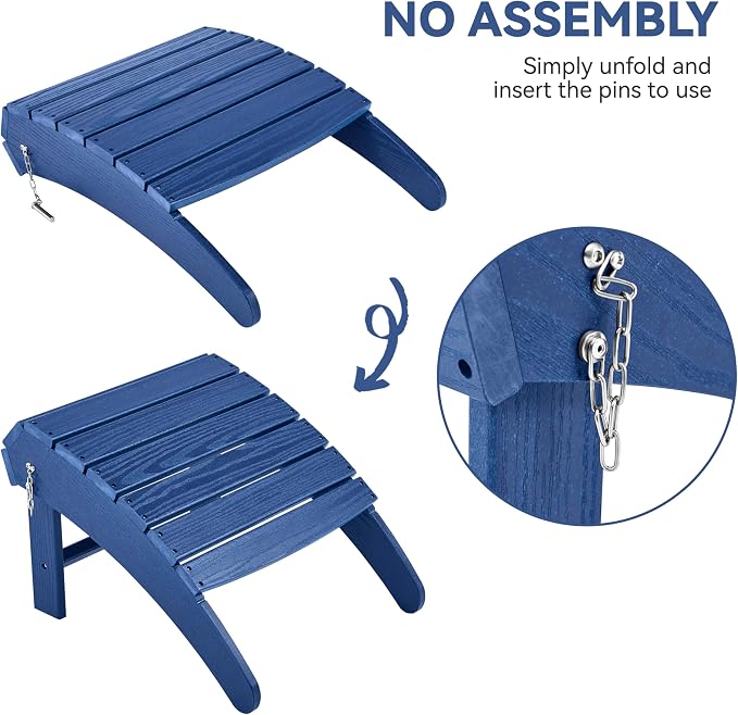 Yaheetech Adirondack Ottoman Footrest - Image 7