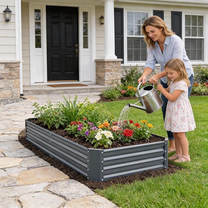 INNO STAGE Galvanized Raised Garden Bed Kit, Rust-Resistant & Easy Assembly - Image 9