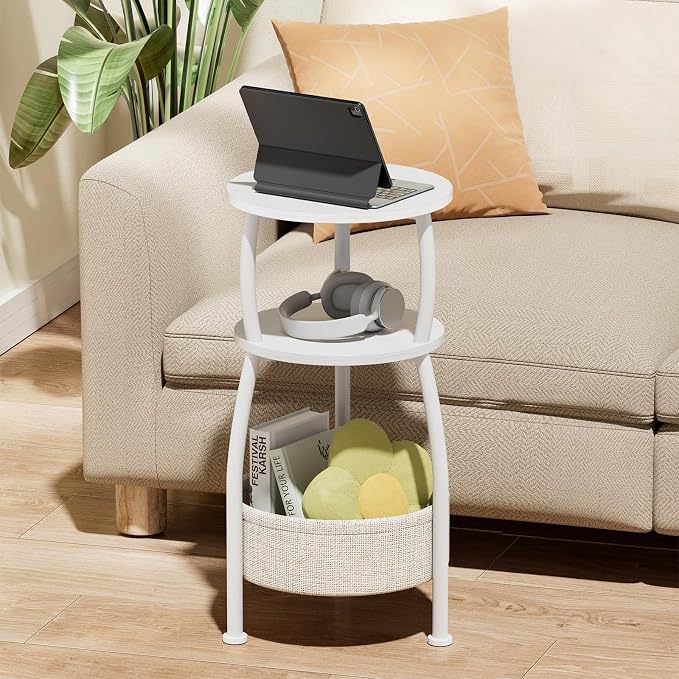 Small Round Side Table for Living Room - Image 8