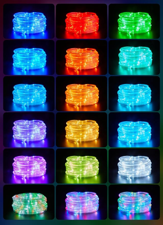Brightown Solar String Lights Outdoor Waterproof, 18 Colors Changing 39FT Fairy - Image 2