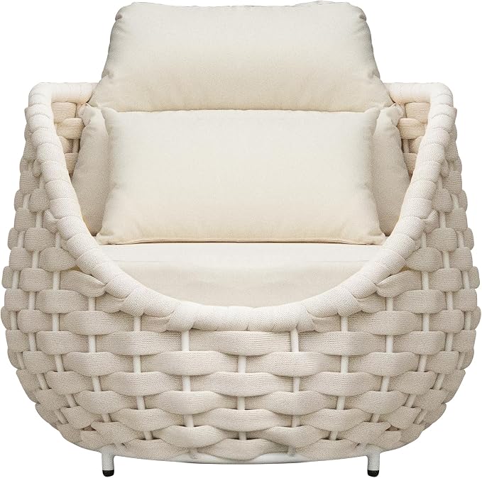 TWT 6 Pieces Patio Sofas, All-Weather Olefin Rope Balcony Furniture - Image 6