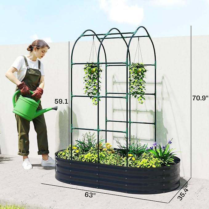 Outsunny Galvanised Raised Garden Bed - Image 7