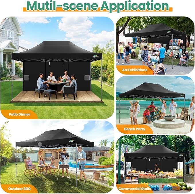 COBIZI 10x15 Heavy Duty Pop up Canopy Tent - Image 7
