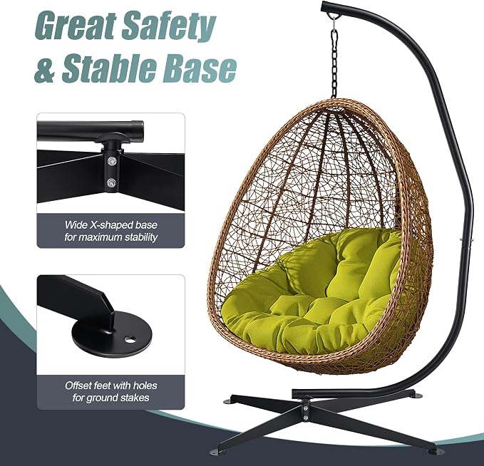 Sorbus Hammock Chair Stand Hanging Chair Stand- Steel Sensory Swing Stand- - Image 4