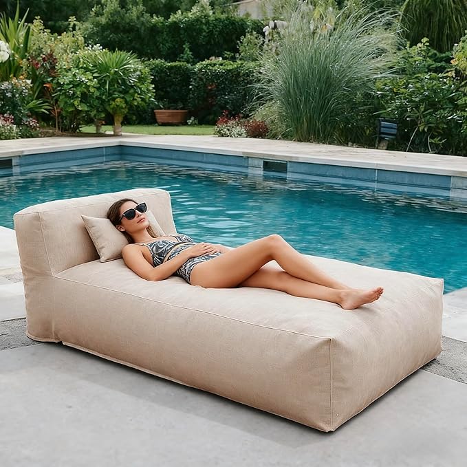 Outdoor Bean Bed Chair Sun Lounger, Outdoor Couch Sofa - Image 4