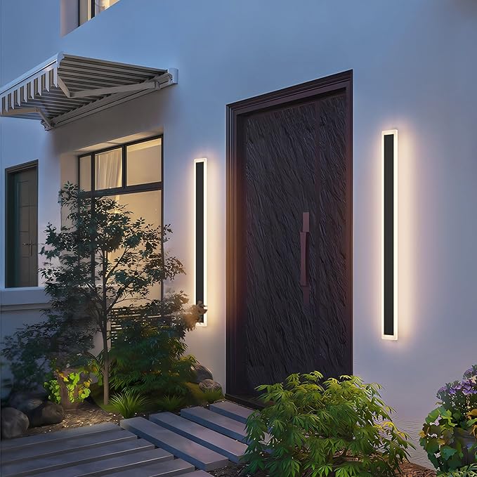 2 Pack 39.4In Long Outdoor LED Wall Light 3000K Modern Exterior Lighting - Image 6