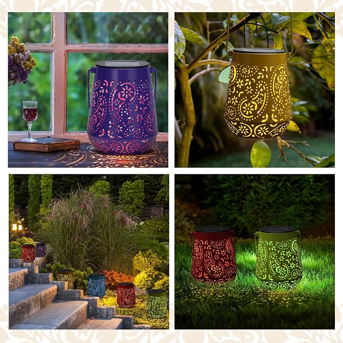 Woanger 6 Pcs Solar Lanterns Outdoor Waterproof - Image 6