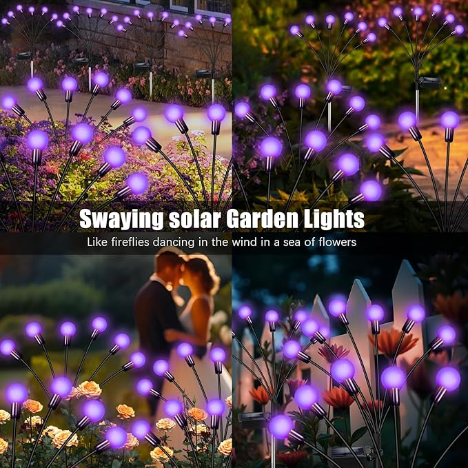 Solar Garden Lights Outdoor, Waterproof Solar Powered Lights - Image 6
