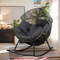 Vongrasig Wicker Egg Chair PE Rattan Rocking Chair by Vongrasig