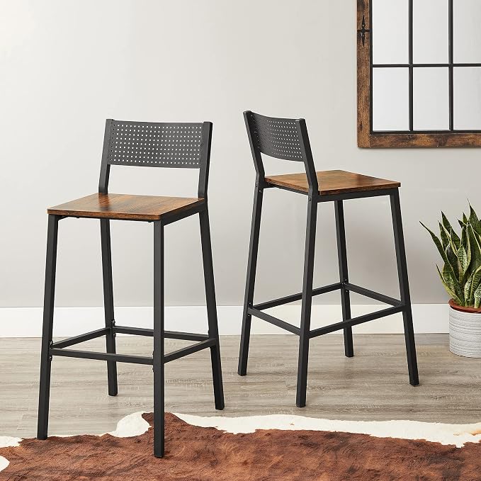 VASAGLE Bar Stools, Tall Bar Stools - Image 7