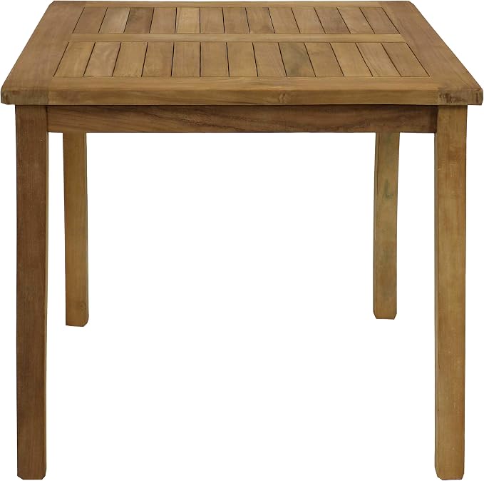 Sunnydaze Solid Teak Wood Outdoor Dining Table - Image 9