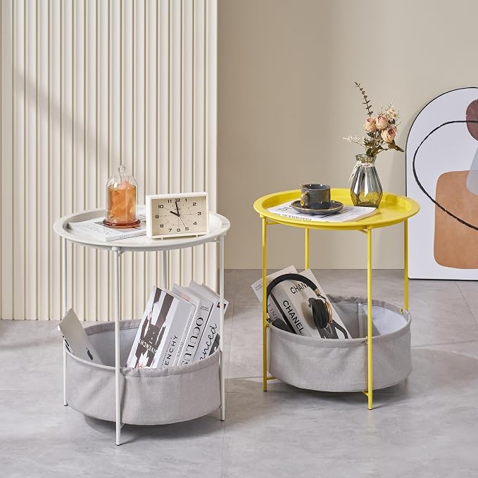 VECELO Round Side/End Table - Image 4
