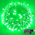 JMEXSUSS Green Christmas Lights Indoor Plug in, 150 LED Connectable String by JMEXSUSS