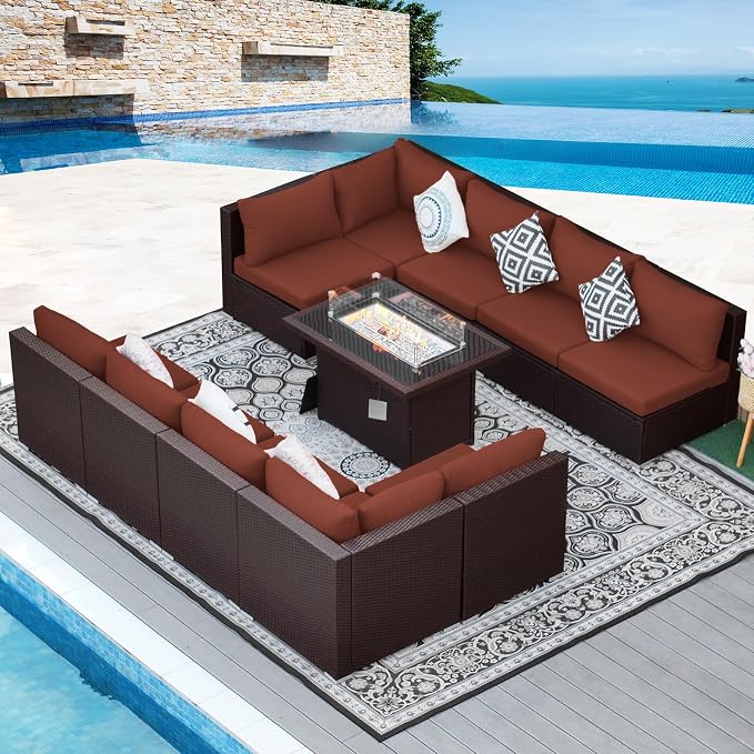 NICESOUL 11 Piece Outdoor Furniture Set - Image 3