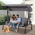 Patio Porch Swings with Adjustable Canopy by TOBYUL
