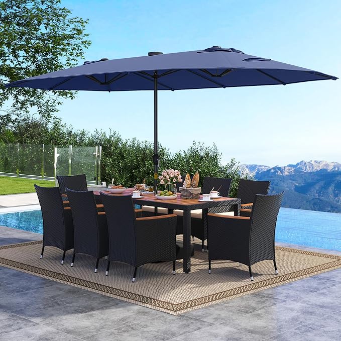Tangkula 11 Pieces Patio Dining Set - Image 2