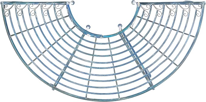 SAFAVIEH Outdoor Furniture Collection – Abia Antique Blue Distressed Wrought - Image 6